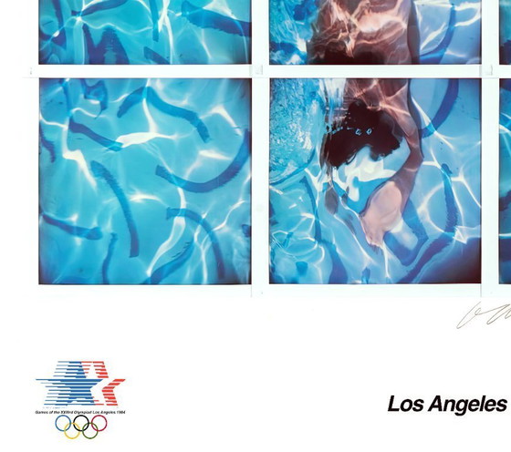 Image 1 of Duiker in zwembad - David Hockney 1984 - Poster 70 × 100 cm