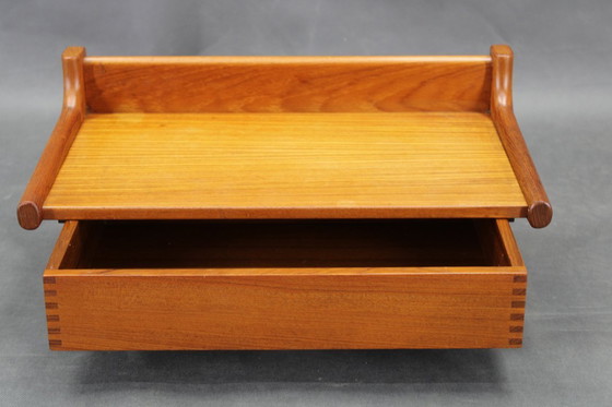 Image 1 of 1950s Paire de rares tables de nuit flottantes en teck de Borge Mogensen par Dyrlund Denmark