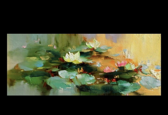 Golden Pond at Dusk – Paintings & Drawings, Canvas (photo 5 of 7)