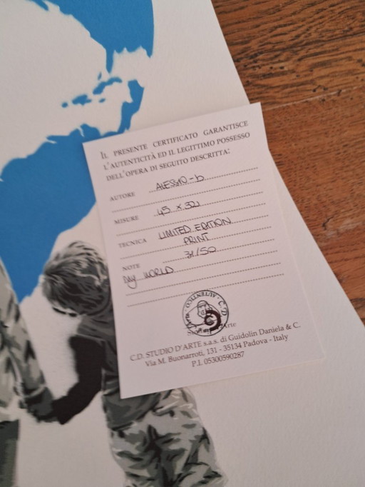 ALESSIO B - My Word - Framed artist's lithograph