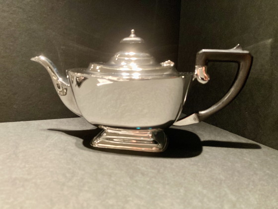 Image 1 of Mid Century Classic Verzilverd Theeservies