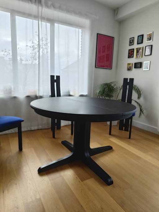 Designer eetkamerset uit de jaren 80