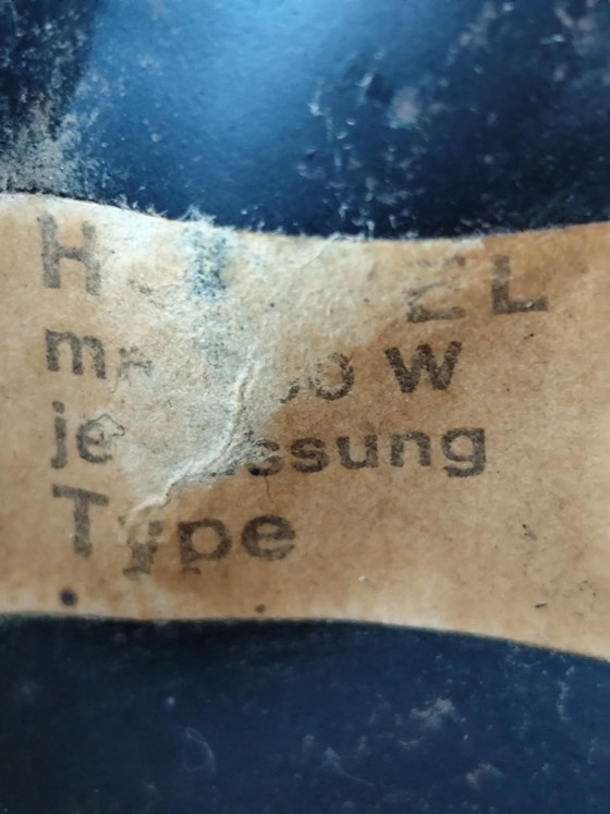 Image 1 of 1960s/70s Brutalist Pendant Lamp – Honsel Lighting – Wrought Iron & Frosted Glass