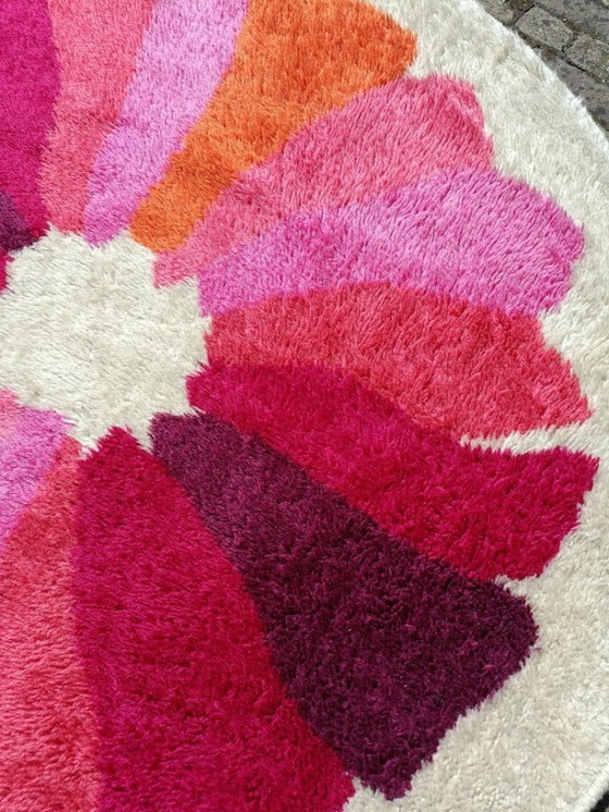 Image 1 of Tapis DESSO noué smyrna vintage des années 1970