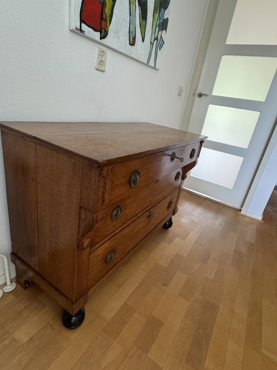 Image 1 of Antieke eiken ladenkastje