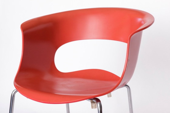 Image 1 of 4er Set SCAB Design „Miss B“ Stühle – Italienische stapelbare Esszimmerstühle, 1990er–2000er Jahre, Polycarbonat &amp; Chrom, Vi