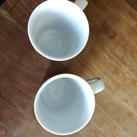 Image 1 of Juego de 2 tazas Kahla Germany – estilo posmoderno/Memphis