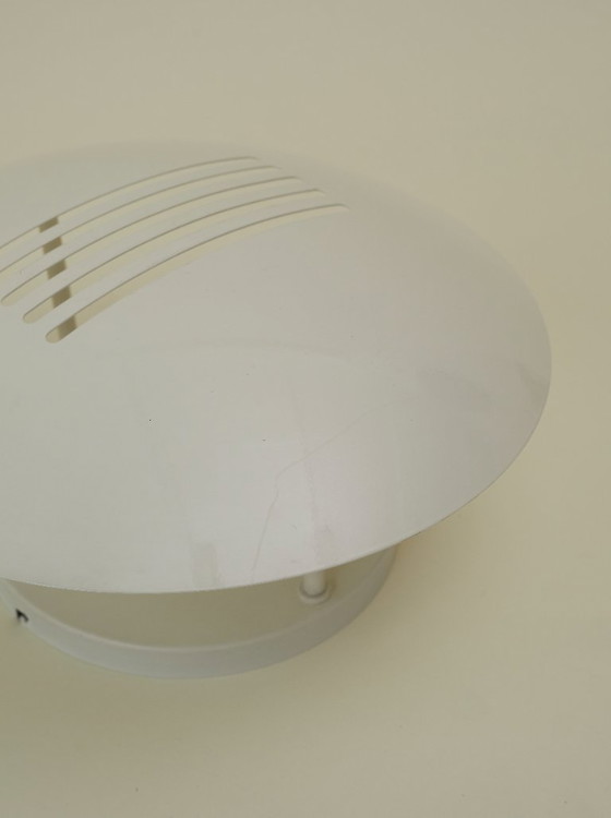 Image 1 of Large vintage cream-white metal lamp/wall light, circa 1980, Germany