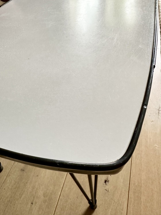 Image 1 of Retro vintage bijzettafel draadpootjes ‘50s-‘60s