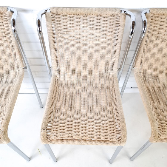 Image 1 of 4x vintage stoel Gabriele Mucchi S5 