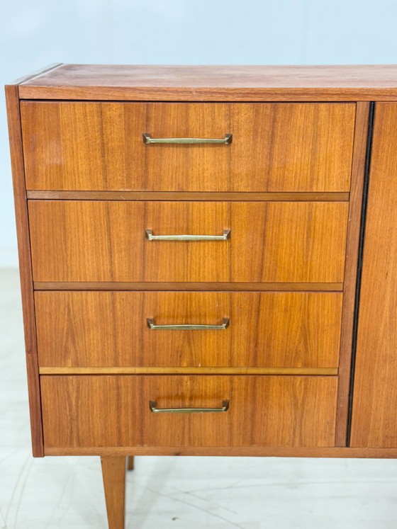 Buffet en teck style années 60 | Commode style années 60 | Design allemand | Meuble TV – Wood (photo 4 of 10)