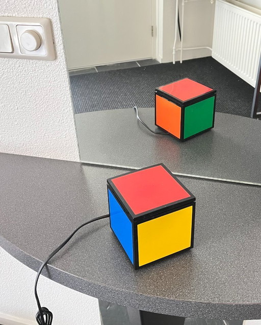 Two-piece Cini & Nils Cuboluce Table Lamp - Pentacolor Edition – Cini&Nils, tafellampen, Plastic