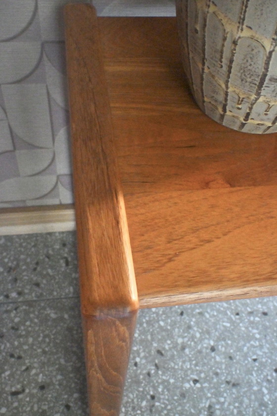 Image 1 of Table d'appoint vintage en chêne massif, design danois