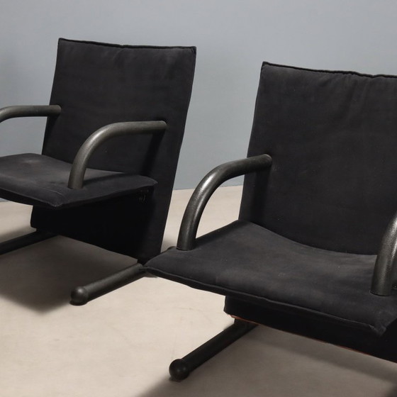 Three 'T Line' Armchairs by Burkhard Vogtherr for Artflex – Arflex, Rubber, Metal (photo 3 of 8)