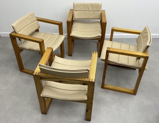 Image 1 of Chaises Cube d'Ate Van Apeldoorn, années 1970, ensemble de 4