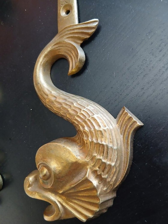 Apliques de pared Art Déco de E. Guillemard (siglo XX) en bronce dorado, firmados. – Bronze (photo 5 of 8)