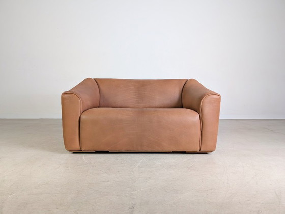 Image 1 of Originele de Sede DS 47 tweezitsbank design bank dik leer
