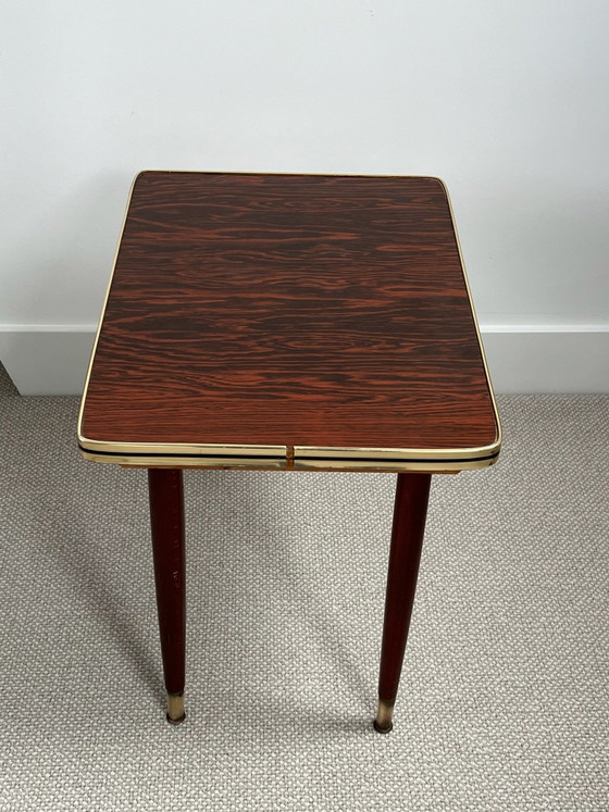 Table basse / Table d'appoint design Mid-Century (Années 50/60) – Tables d'appoint, Métal, Bois (photo 3 of 6)
