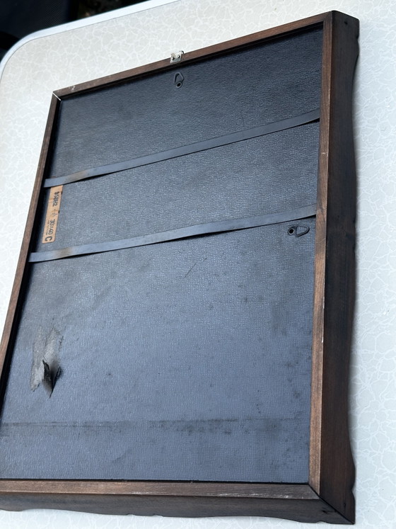 Cadre photo vintage Mid-Century en bois sculpté – 30 × 40 cm – Mid Century, Wood, Glass (photo 11 of 15)