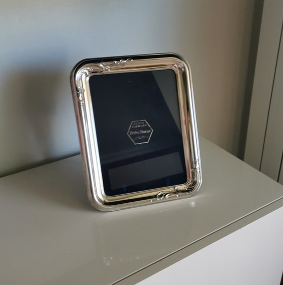 Image 1 of Grande cornice d'argento con scatola originale - Pedro Duran