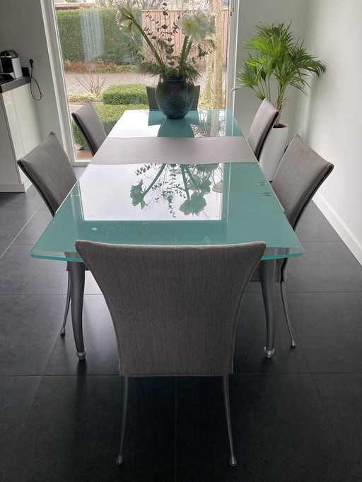 Dining Table(Ciacci) With 6 Chairs ((Martina)