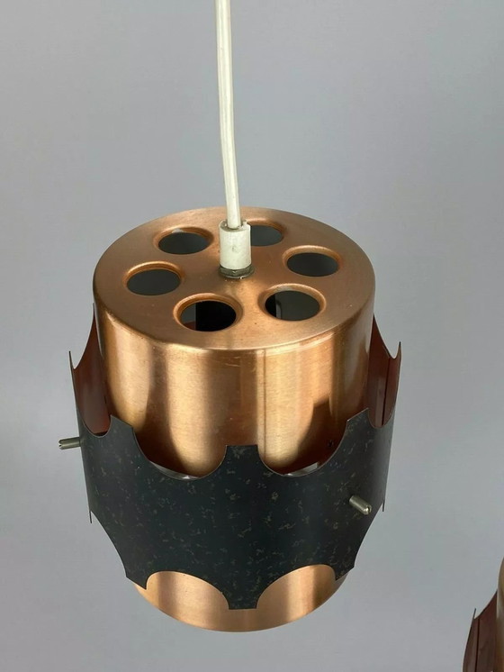 Image 1 of Lampada da soffitto anni '60 e '70, lampada a cascata, design spaziale in metallo