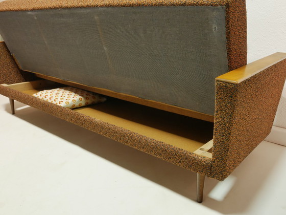 Image 1 of Vintage sofa with sleeping function, 1960s, Germany, Mid Century Couch
