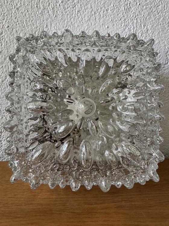 Image 1 of Deckenleuchte Pressglas Limburg, Helena Tynell 60er Jahre