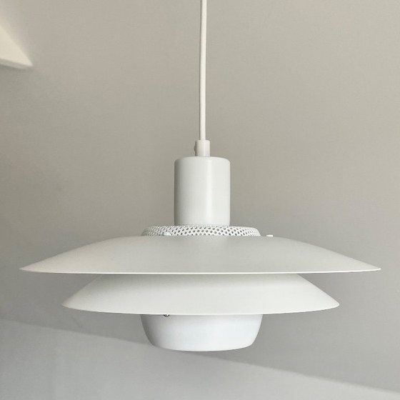 Image 1 of Jeka vintage Deens design LAMP witte schalenlamp Mid Century