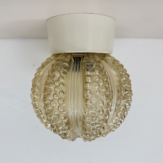 Image 1 of Vintage glass bubble ceiling lamp , 1970s