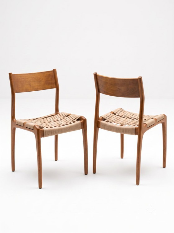 Image 1 of Lot de 4 chaises scandinaves vintage Havana par Gessef - 1960