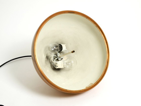 Image 1 of Rara lámpara colgante Space Age original de los años 70 con pantalla de cobre de Staff