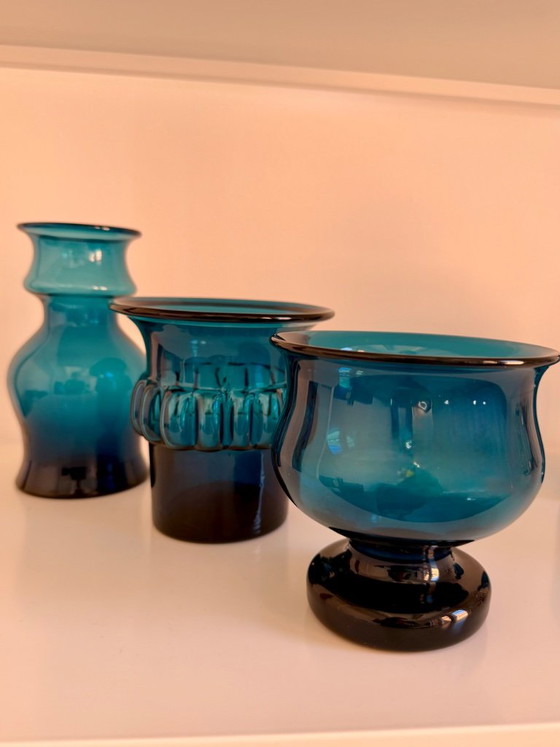 Basun Vaas van Bertil Vallien voor Boda Åfors Mid Century Scandinavisch Design – Vazen, Glass (photo 5 of 5)