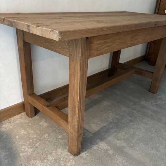 Image 1 of Raw oak farmhouse table