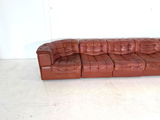 Image 1 of De Sede DS 11 Leather Sofa Couch Desede Armchair Design Modular Elements
