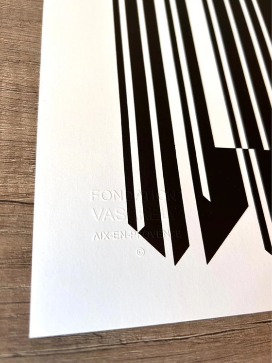 Set 6 Op Art Prints by Victor Vasarely - "Linéaires" (Éditions du Griffon,1973), Lithographs & prints, Paper (photo 17 of 20)