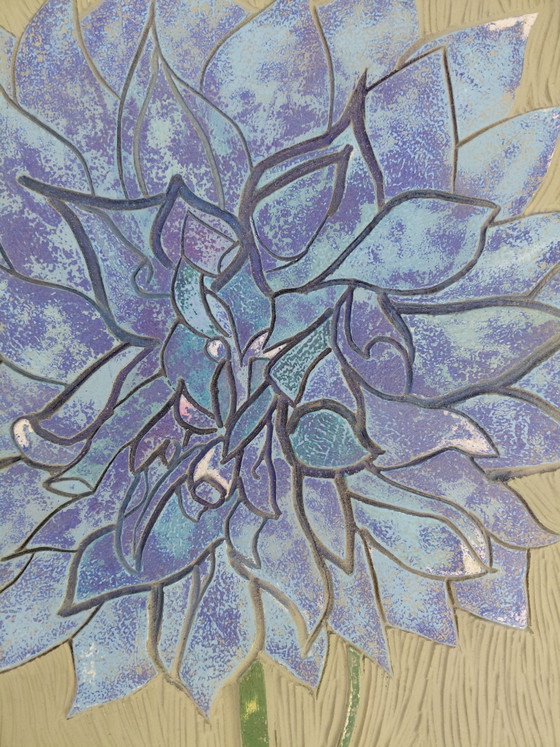 Image 1 of "THE STRONG BLUE DAHLIA" Gallery Suncorner