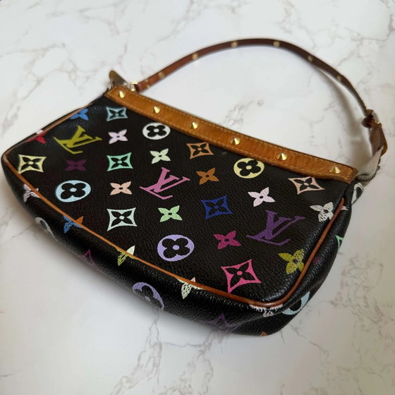 Louis Vuitton Monogram Multicolor Pochette Accessoires – Clutches, Lienzo, Ante, Vintage (photo 5 of 22)
