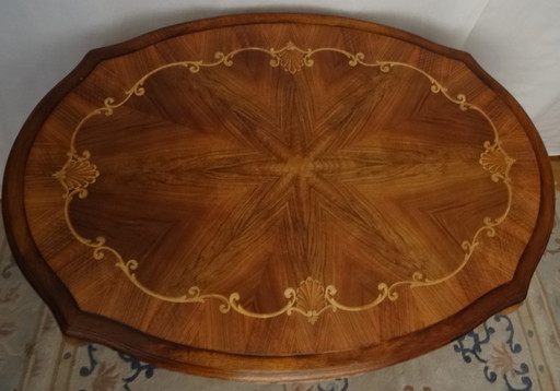 Schlingmann Wertmöbel - Coffee table with inlays oval