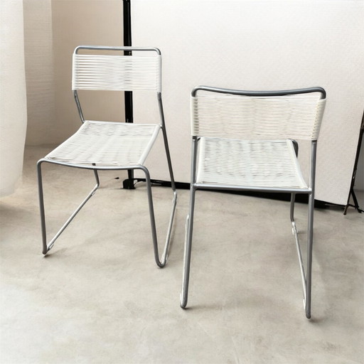 3x Vintage IKEA jaren 90 spaghetti stoelen 