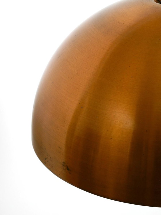 Image 1 of Rara lámpara colgante Space Age original de los años 70 con pantalla de cobre de Staff