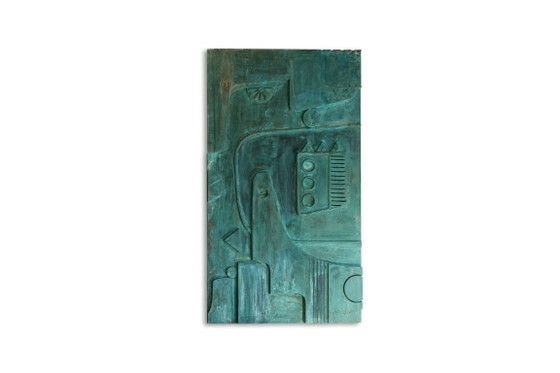 Image 1 of Victory of Segonzac. Carved and coppered triptych panel. Contemporary