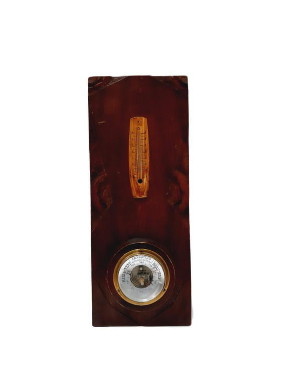 Image 1 of Vintage wandbarometer - thermometer