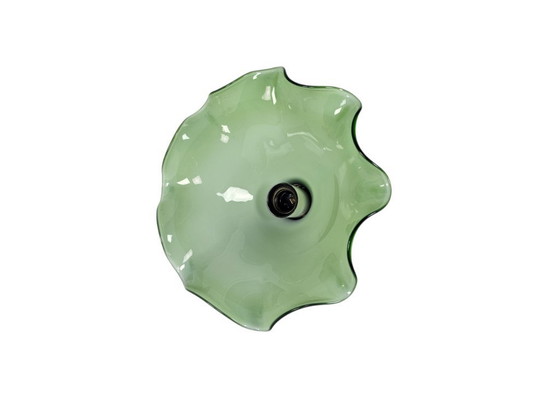 Image 1 of Suspension Art Déco - Opaline - Métal - France - Années 1950