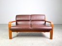 Midcentury Zweisitzer Sofa Couch L.Olsen & Søn teak Vintage design