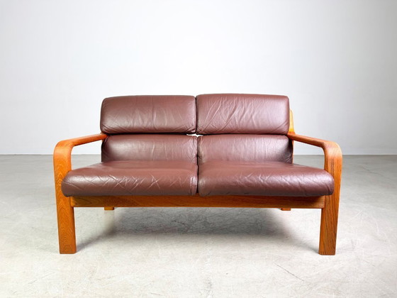 Image 1 of Midcentury Zweisitzer Sofa Couch L.Olsen & Søn teak Vintage design