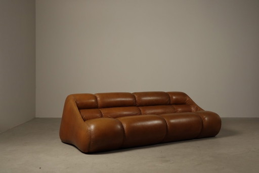 'Ciuingam' Sofa by De Pas, D'Urbino & Lomazzi for BBB Emmebonacina, 1967 – 3 5 zitsbanken, Leather