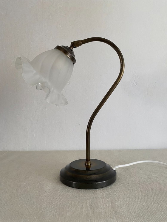 Vintage IKEA KUPLETT Table Lamp B9302, 1995 – Metal, Glass (photo 7 of 8)
