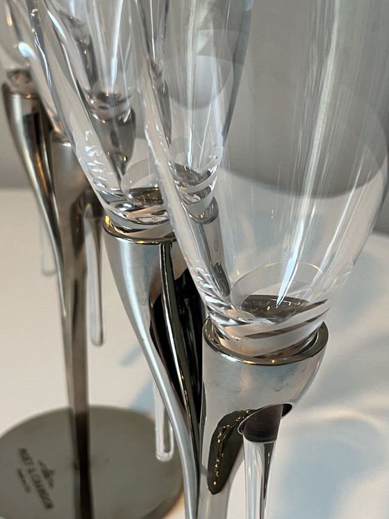 Image 1 of 2 x Duo Flauti Moet et Chandon Philippe di Meo in supporti