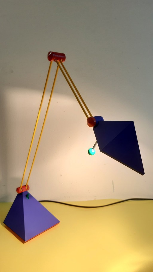 Table lamp Lungean & Pellmann, Brilliant Leuchten, Memphis style